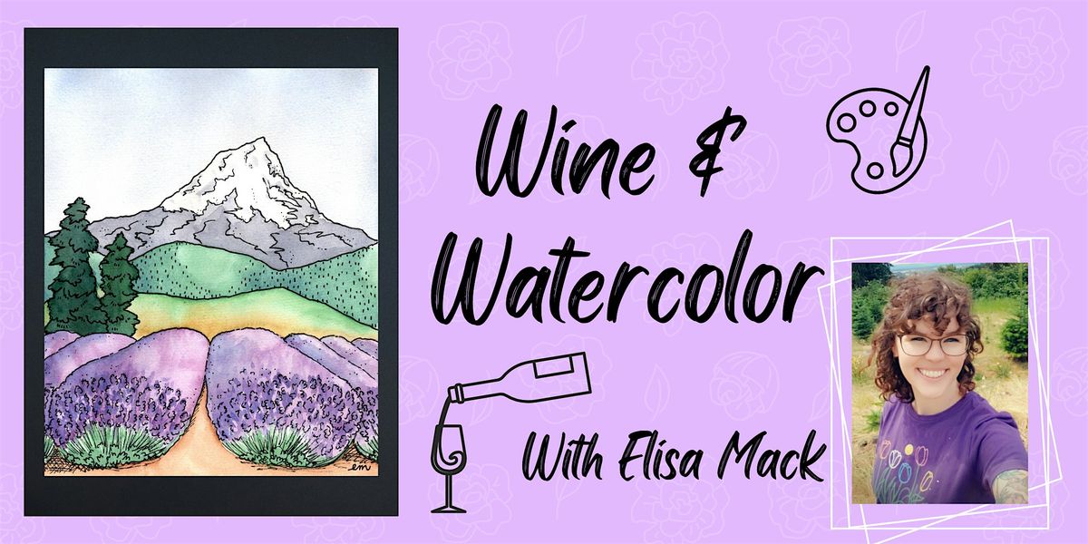 Lav Fest Wine and Watercolor