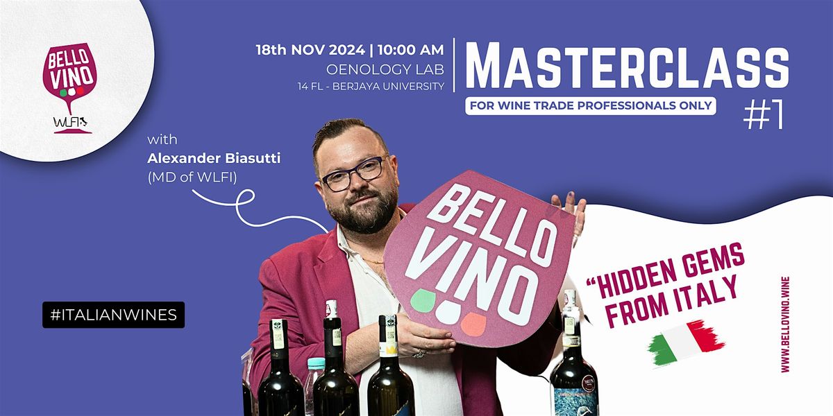 Bello Vino | Wine Masterclass | Hidden Gems of Italian Wine