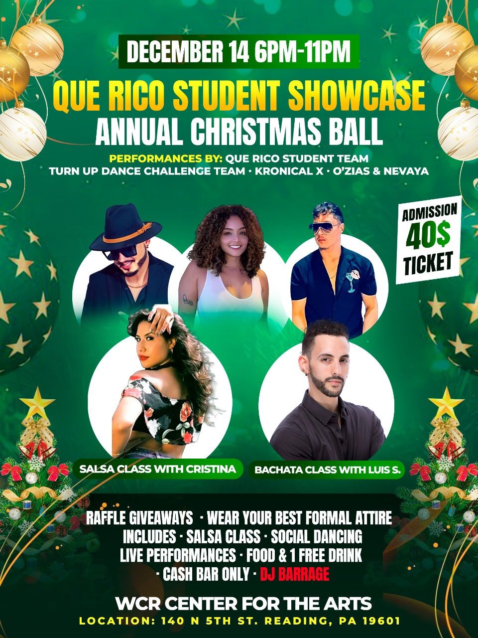 Que Rico Annual Christmas Ball Student Showcase\u2603\ufe0f\ud83c\udf84\ud83d\udc83\ud83c\udffb\ud83d\udd7a\ud83c\udffb