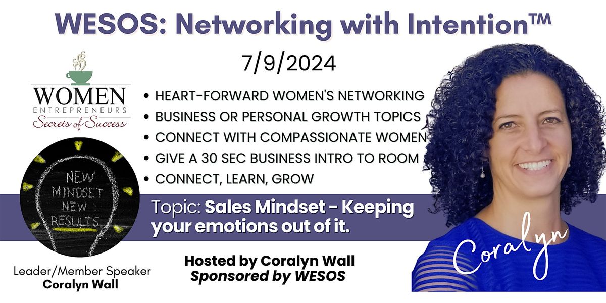 WESOS Cochise Co: Sales Mindset - Keeping your emotions out of it.