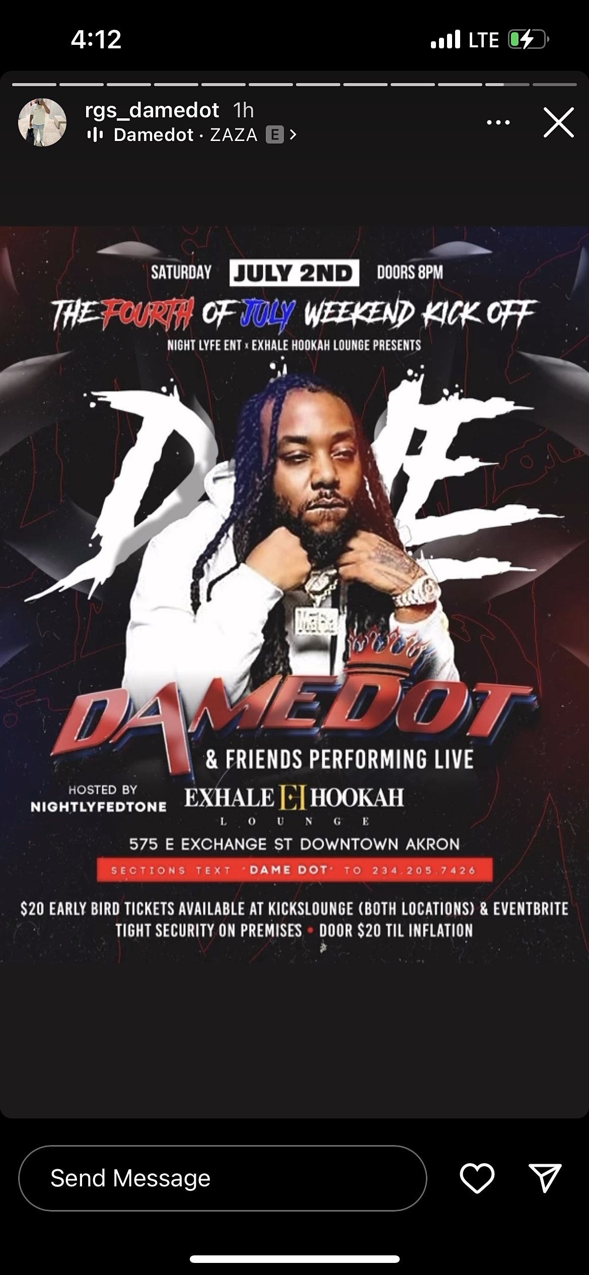 DAME DOT & FRIENDS PERFORMING LIVE AT EXHALE JULY 2ND