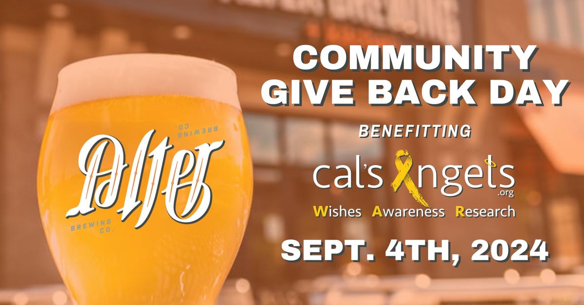 Alter Brewing Community Give Back Day for Cal's Angels