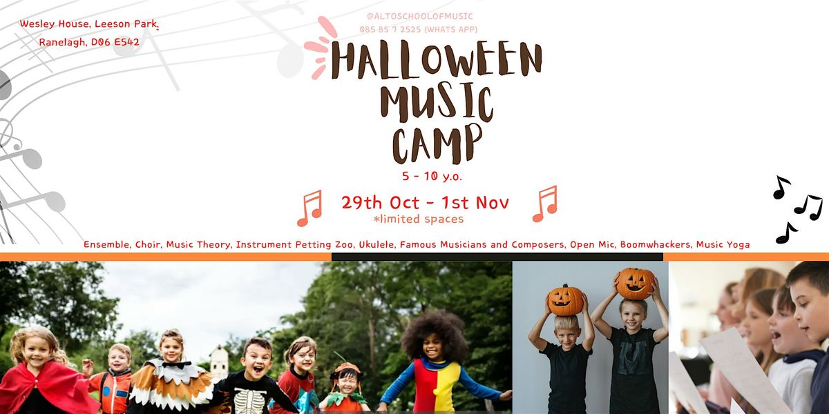 Halloween Music Camp for children 5 - 10 y.o.