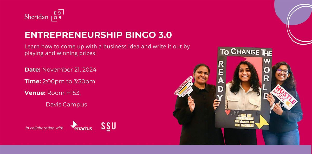 Entrepreneurship BINGO 3.0!