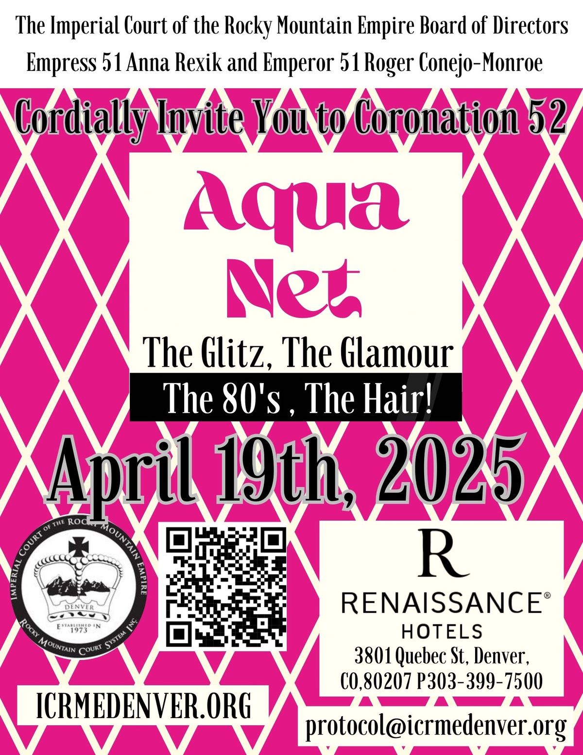 Coronation 52 - Aqua Net - The Glitz, The Glamour, The 80's, The Hair  