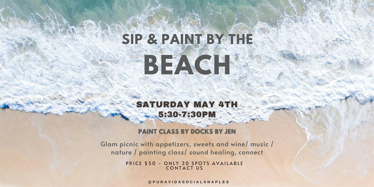 Sip + Paint by the Beach