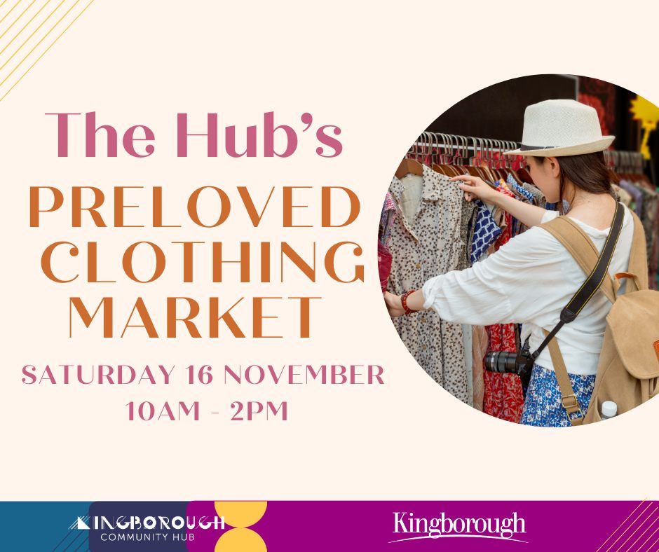 Preloved clothing market at the Kingborough Community Hub 