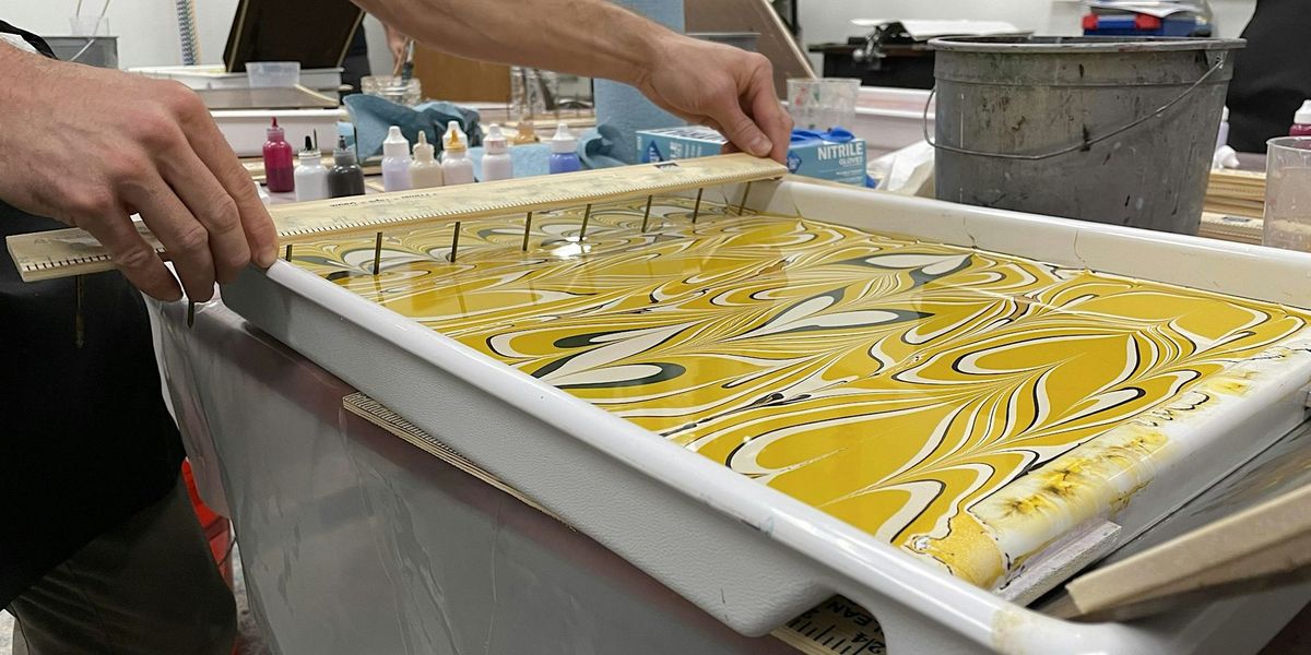 The Paper Marbling Experience:  Summer Heat Edition