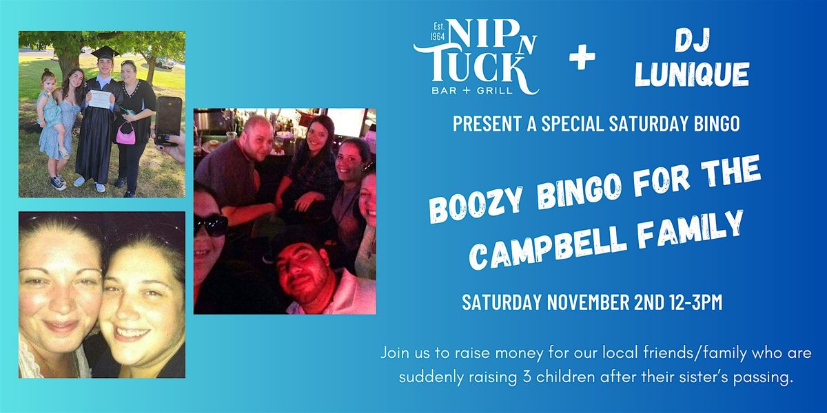 Boozy Bingo For The Campbell Family