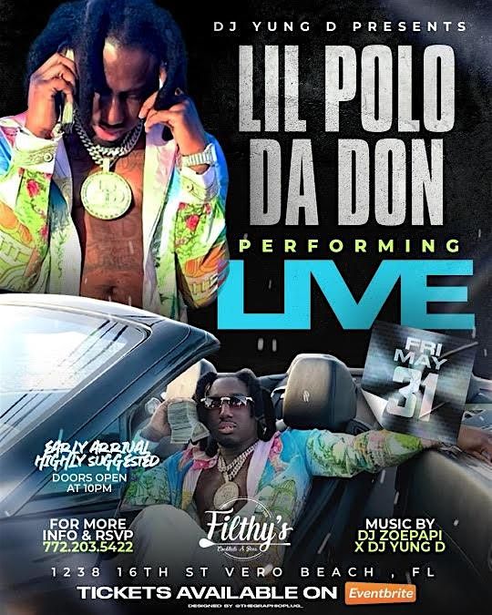 Lil Polo Da Don performing live for the first time in Vero at Filthys!
