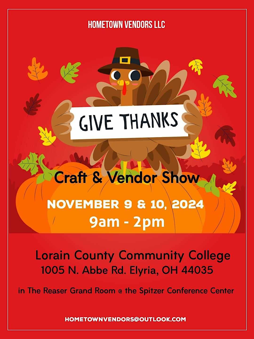 10th Annual Give Thanks Craft & Vendor Show