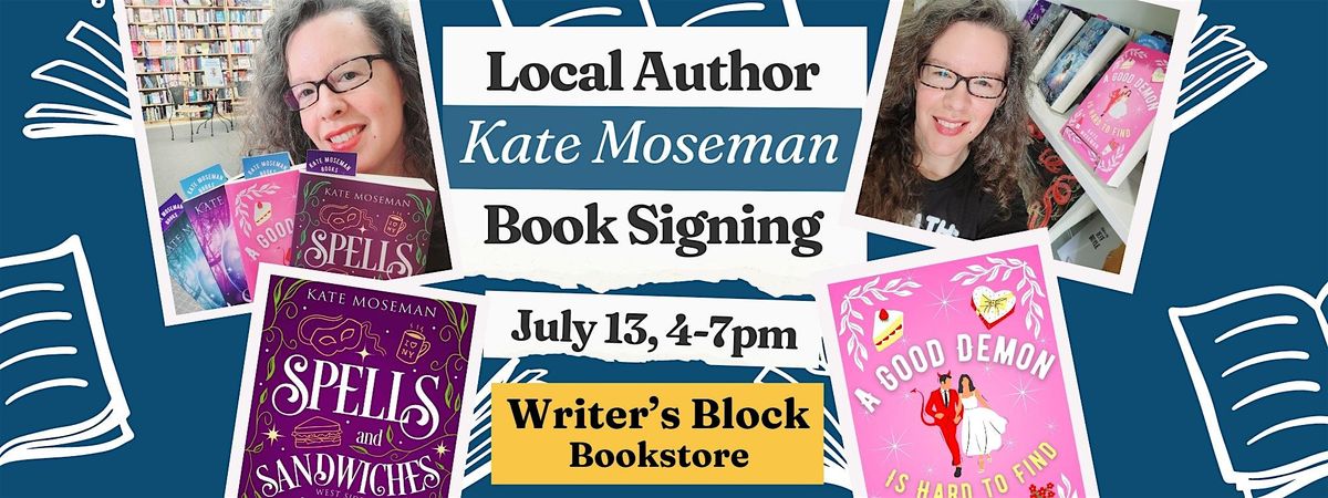 Book Signing: Kate Moseman at Writer's Block Bookstore in Winter Park, FL