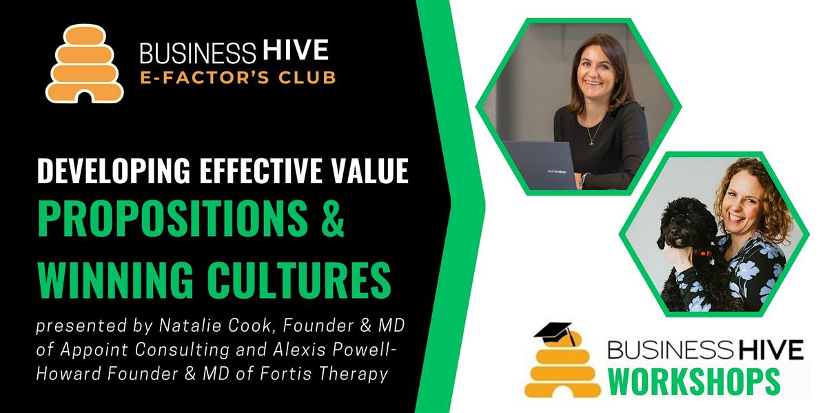 Developing Effective Value Propositions & Winning Cultures