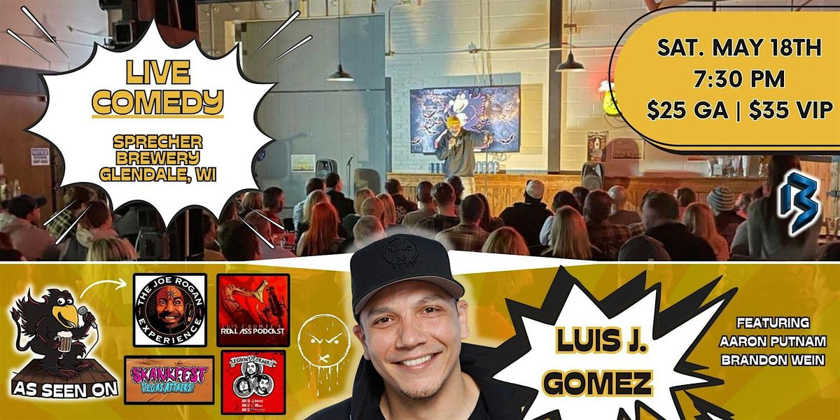 Luis J. Gomez Live at Sprecher Brewery | May 18th 7:30 PM