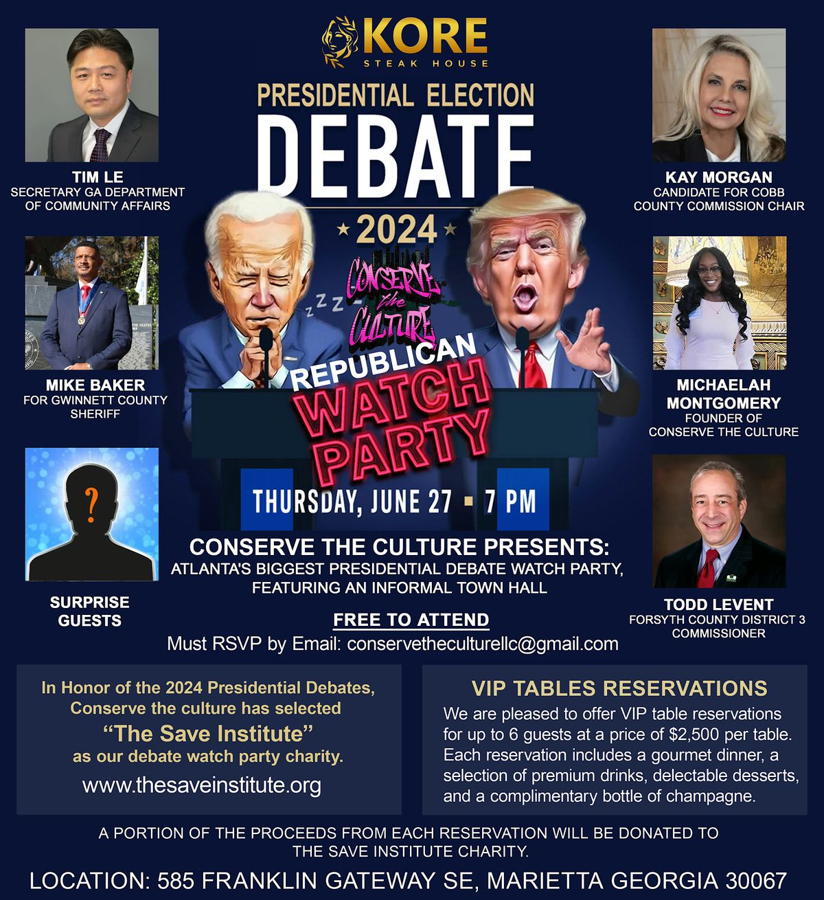 Biggest Presidential Debate Watch Party in Atlanta!