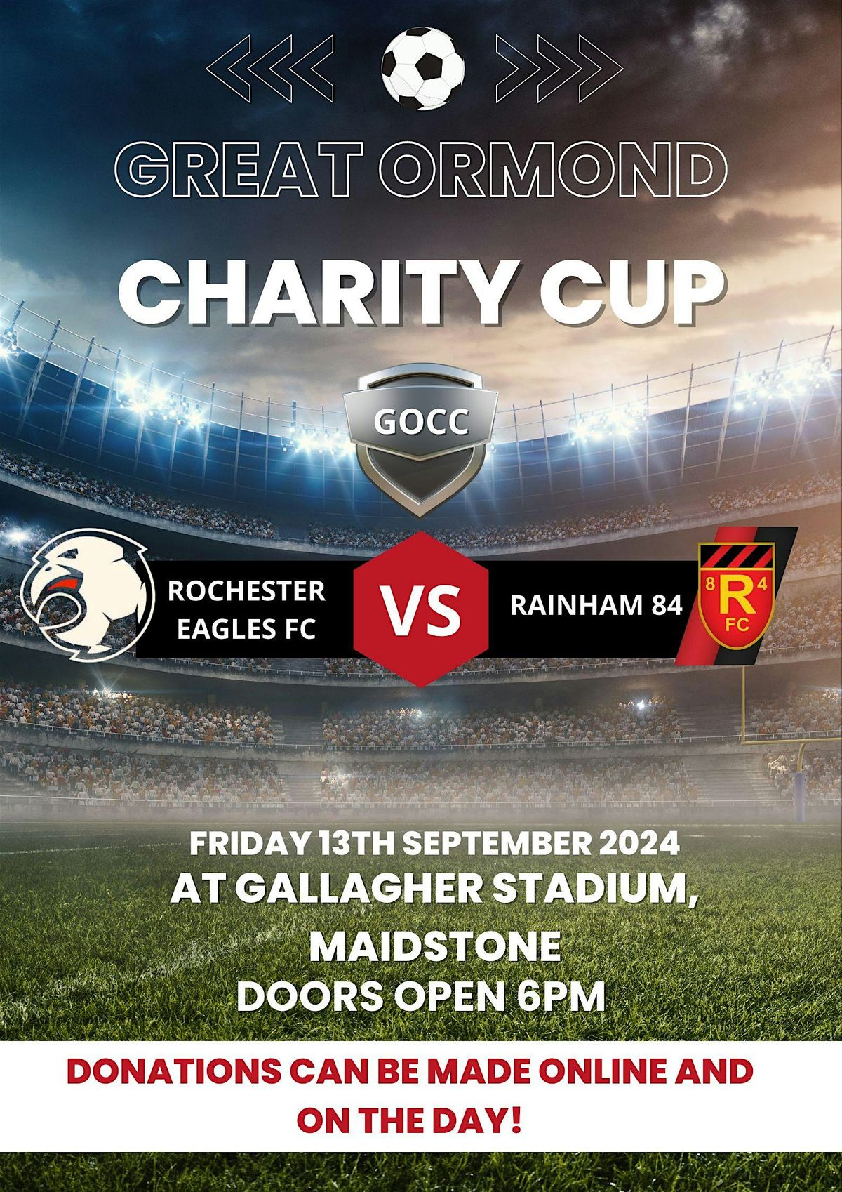 Great Ormond Charity Cup - Eagles VS R84