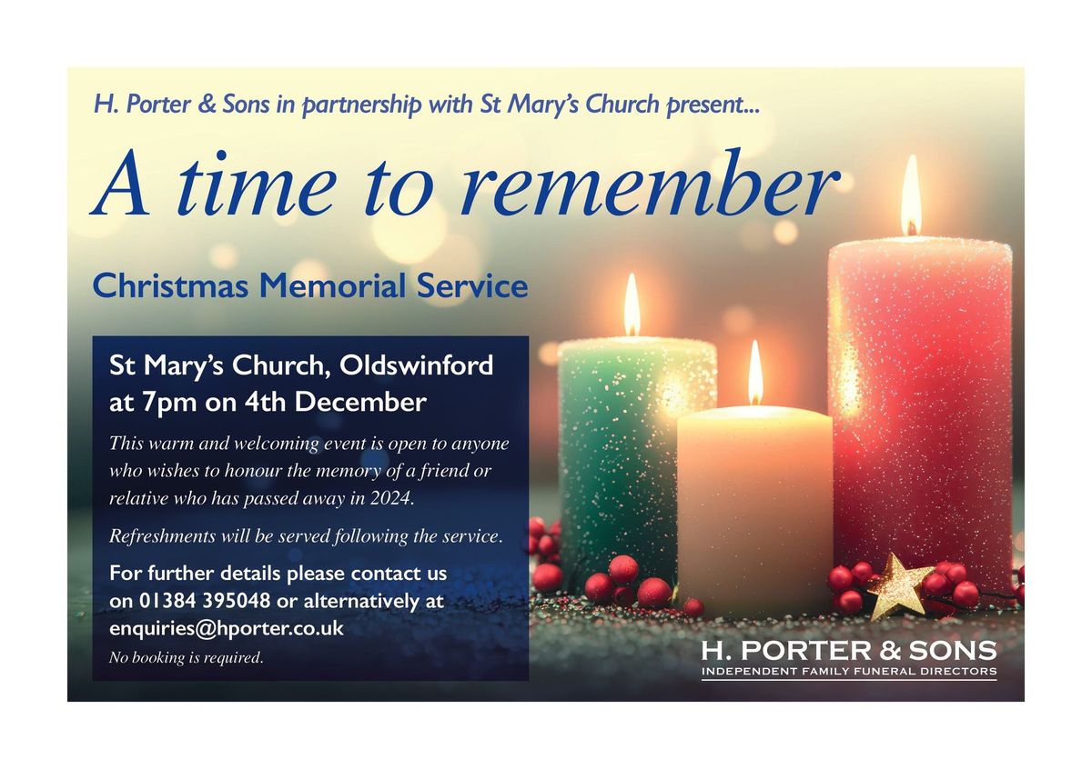 A time to remember Christmas Memorial Service