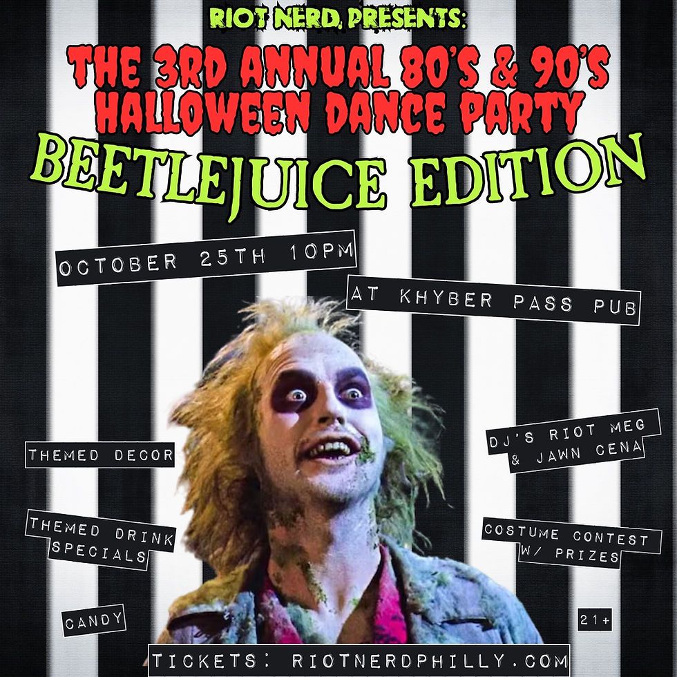 80s and 90s Halloween Dance Party: Beetlejuice Edition (21+)