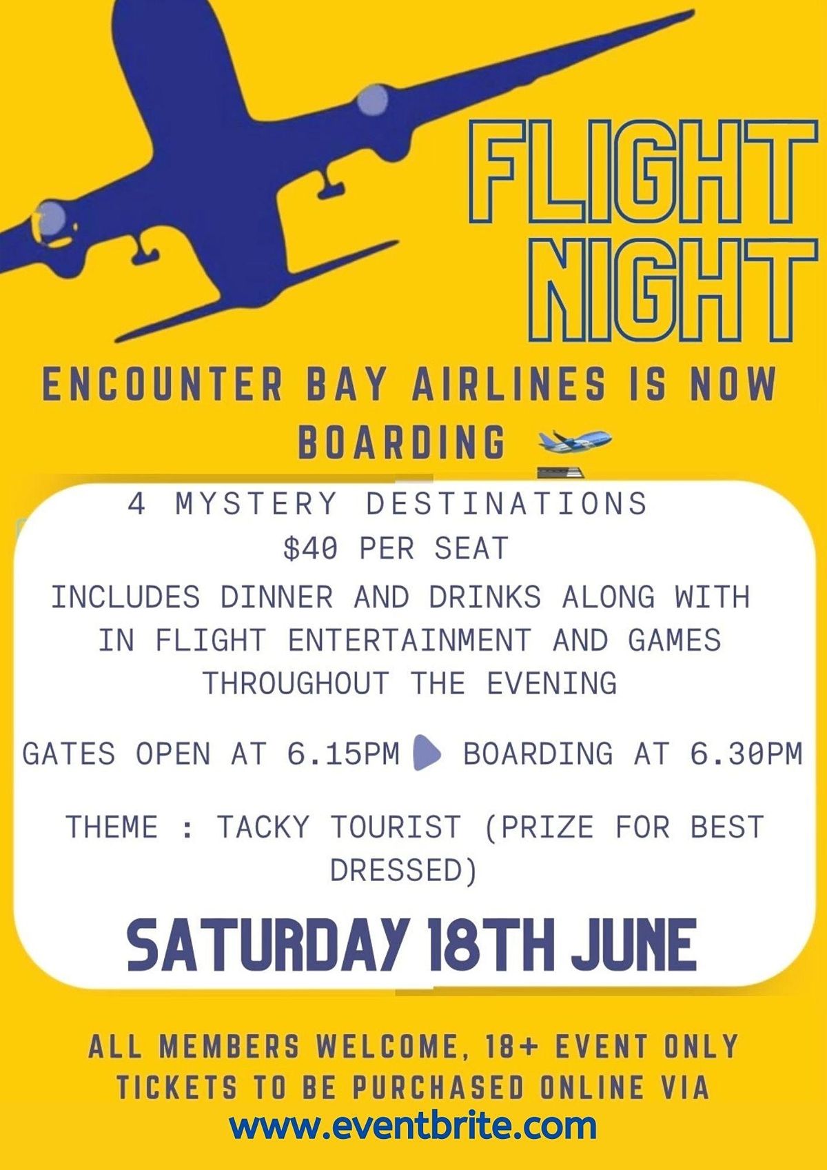 Encounter Bay Football Club Flight Night