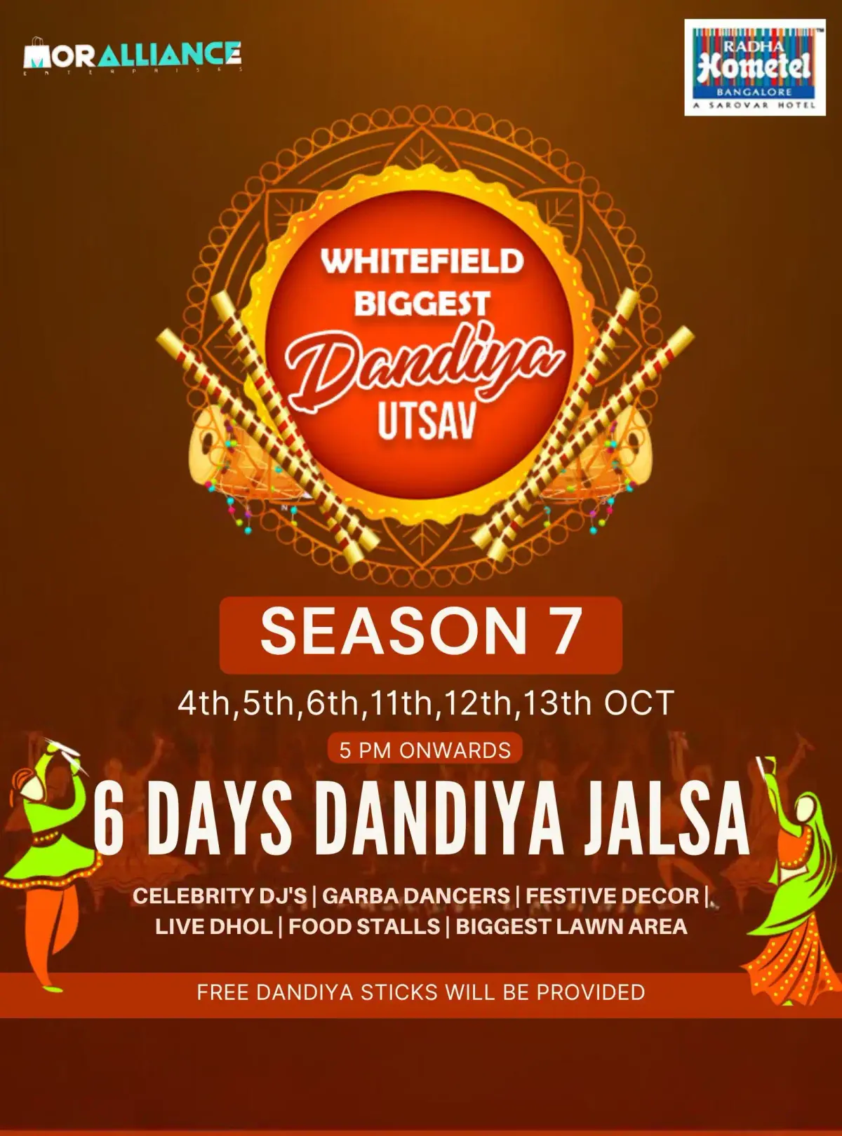 Whitefield Biggest Dandiya Utsav - Season 7 Music and Trending event Tickets Bengaluru -