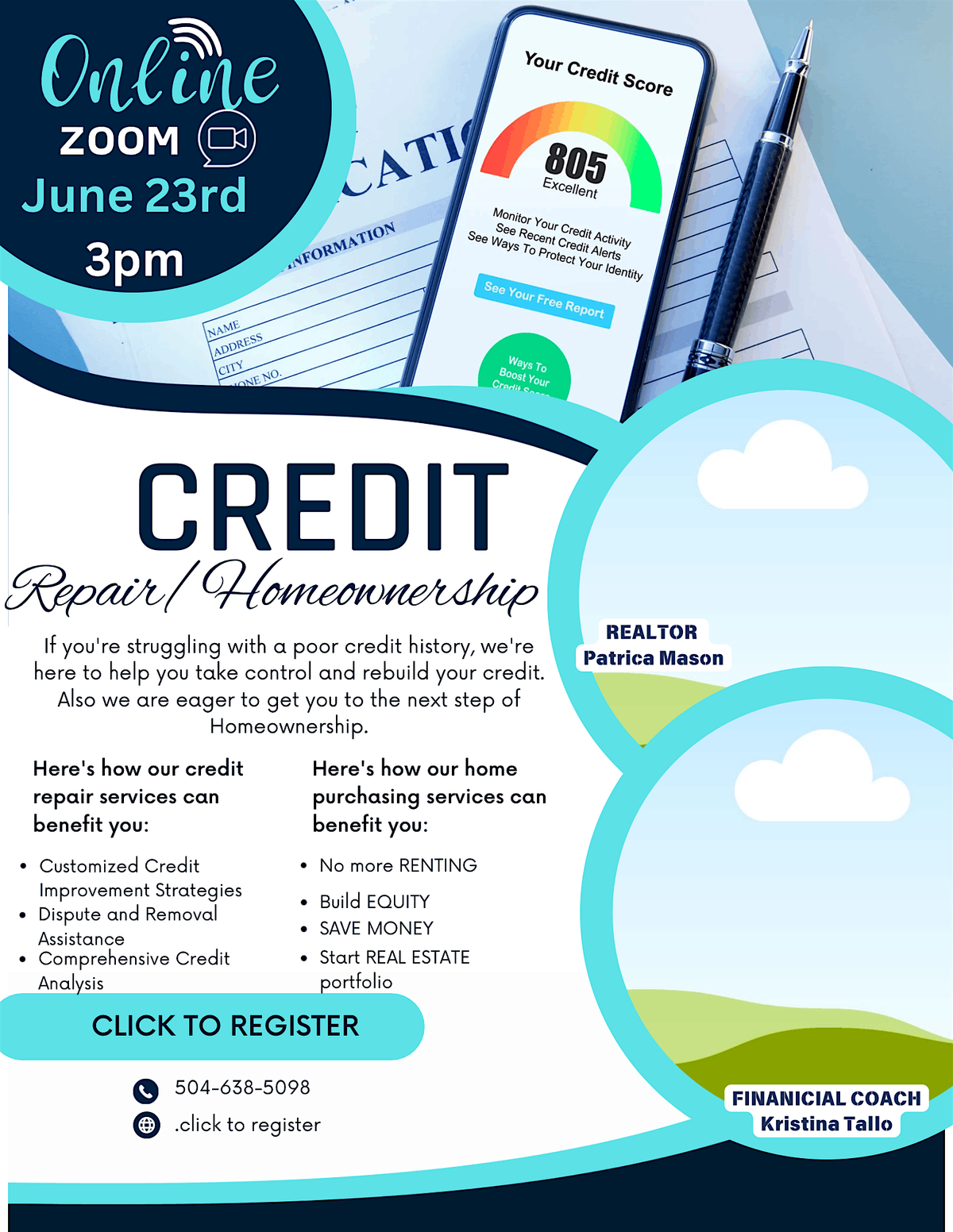 CREDIT REPAIR\/HOMEOWNERSHIP