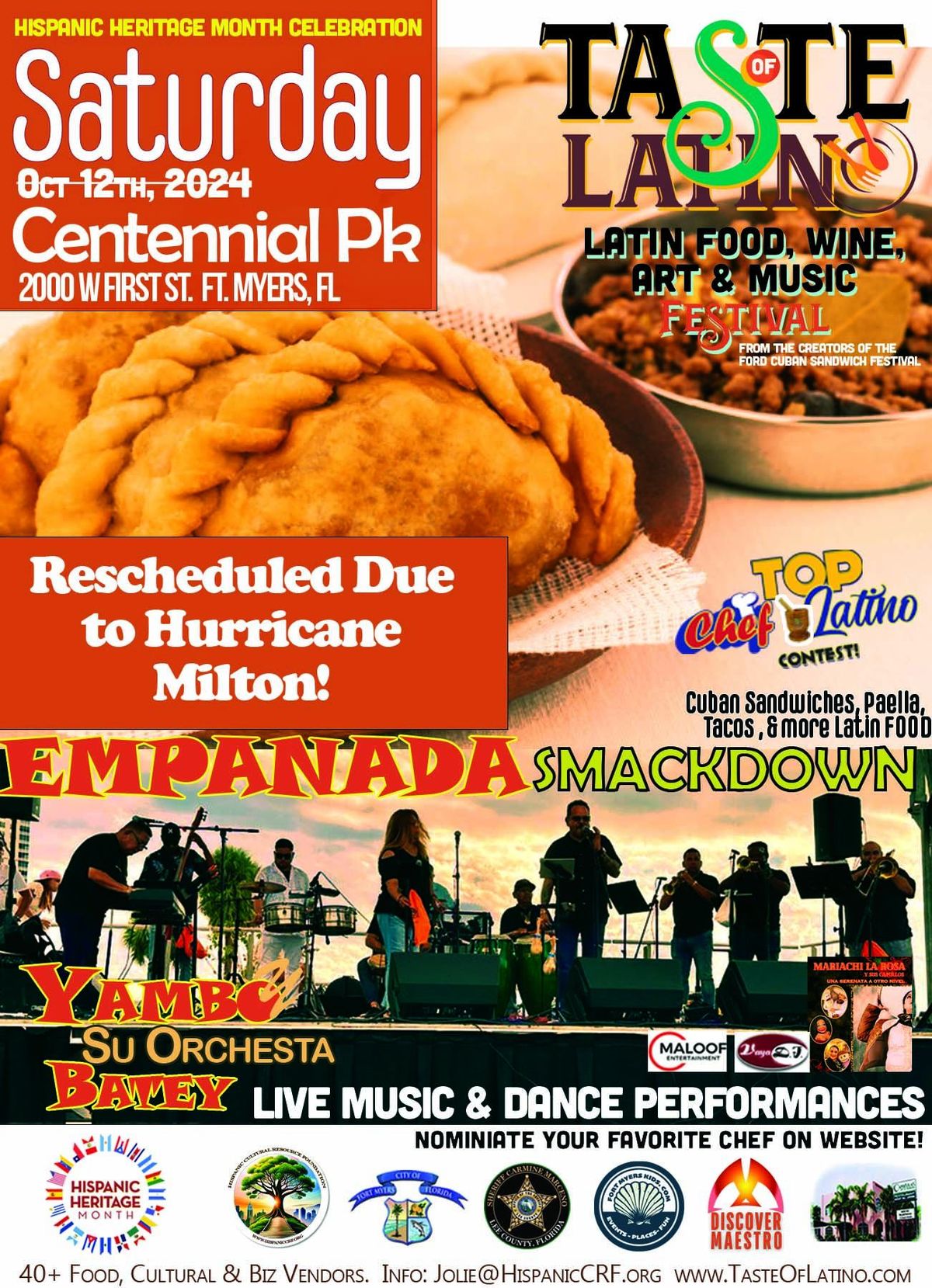 EMPANADA SMACKDOWN at the TASTE OF LATINO in Ft. Myers (3rd Annual Hispanic Heritage Festival)