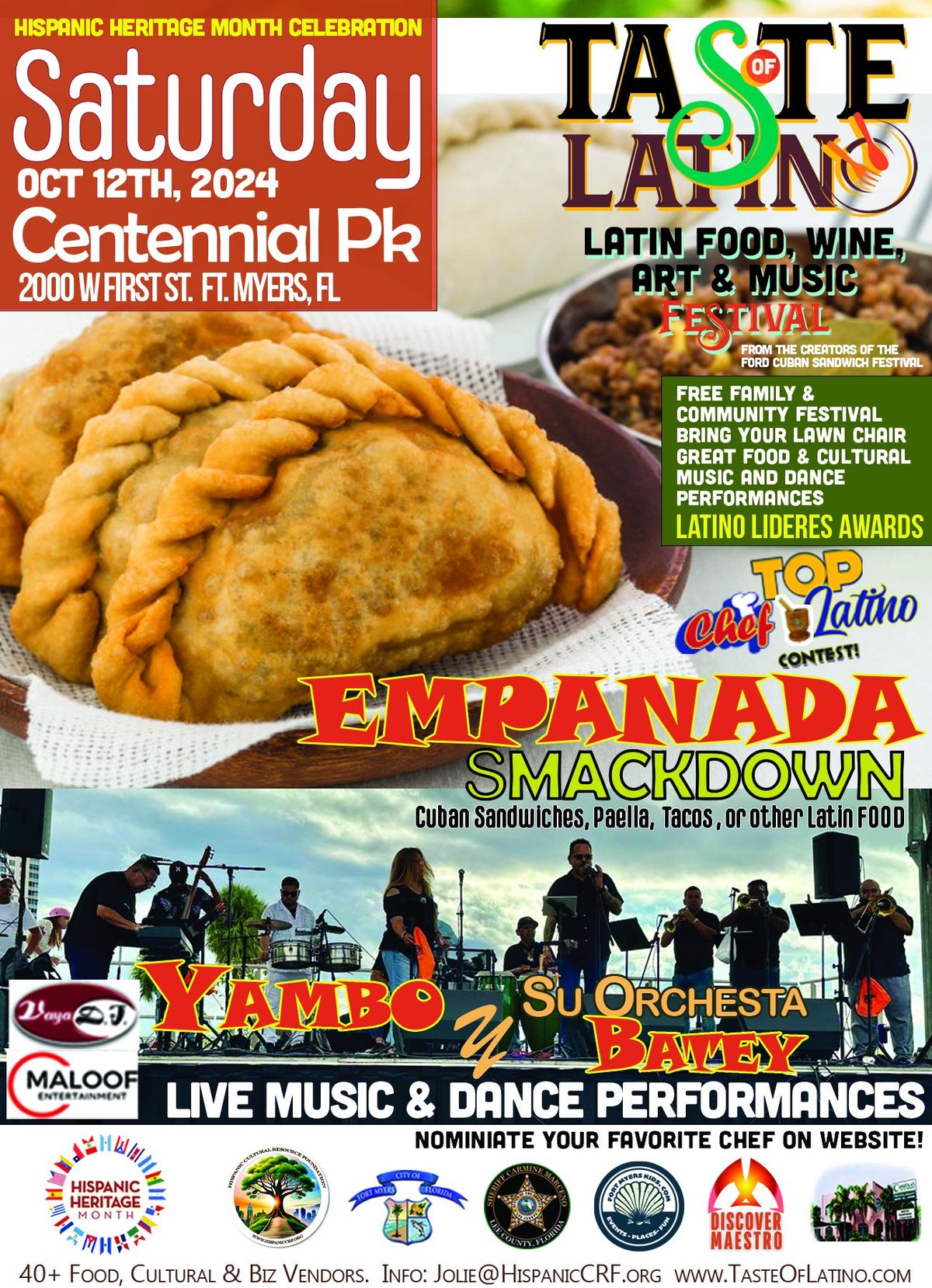 EMPANADA SMACKDOWN at the TASTE OF LATINO in Ft. Myers (3rd Annual Hispanic Heritage Festival)