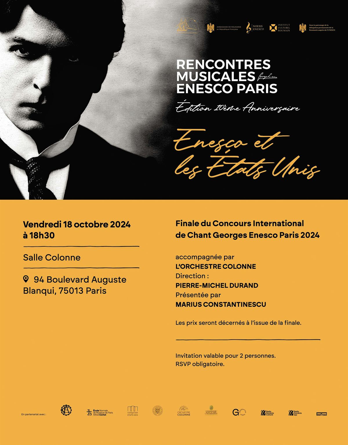 Finale du Concours International de chant Georges Enesco