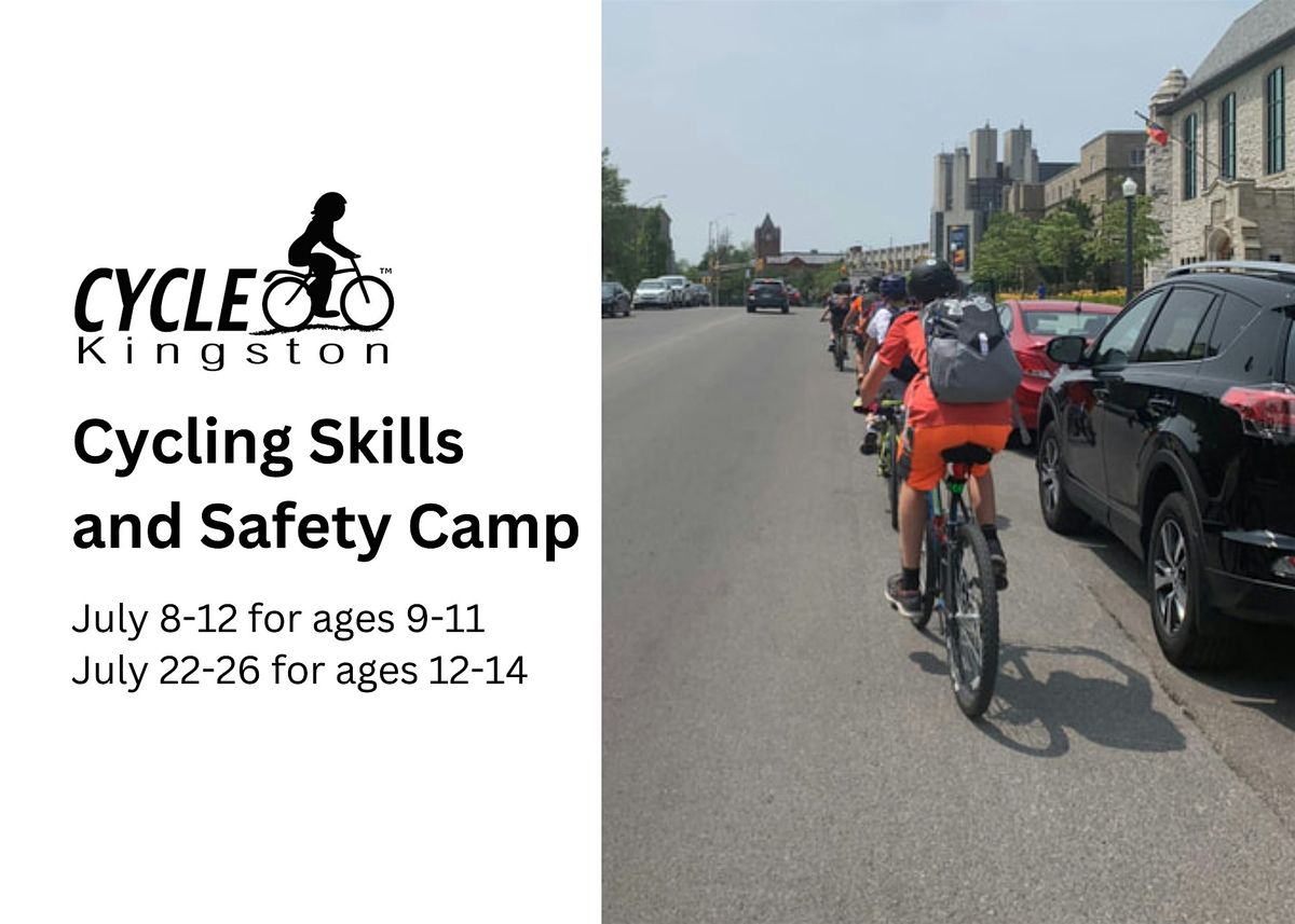 Cycling Skills and Safety Camp: Week 2, July 22-26 (for ages 12-14)