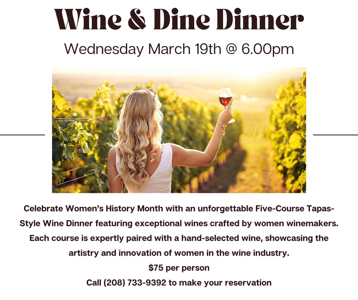 Wine & Dine Dinner