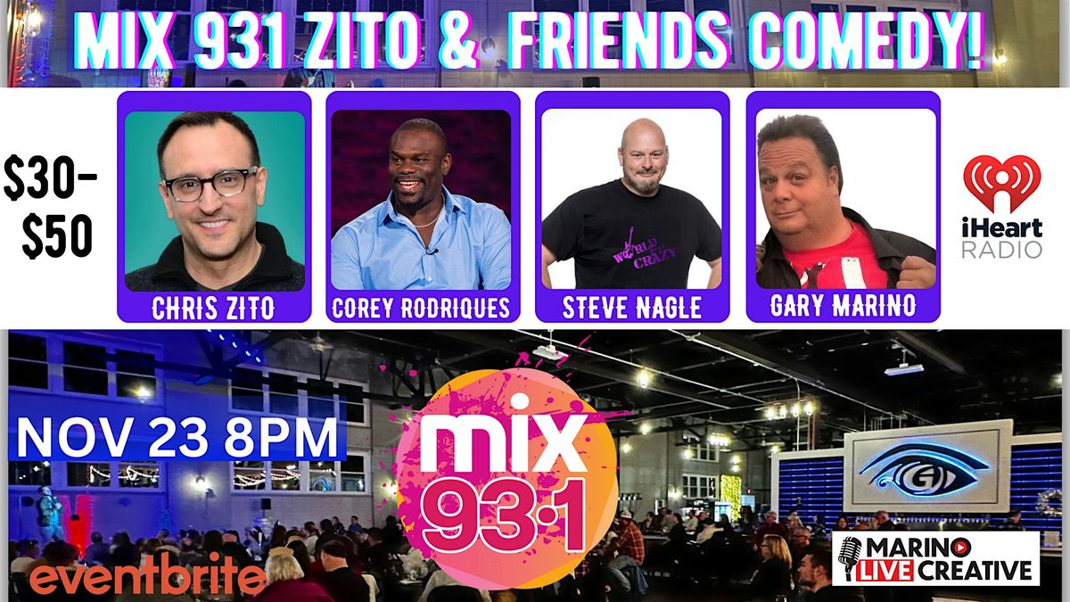 MIX931 Chris Zito "FRIENDSGIVING COMEDY" at Great Awakening Brewing Co !