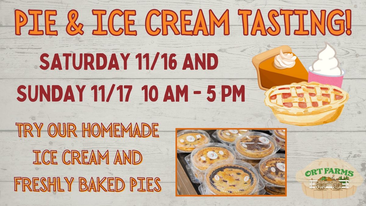 Pie & Ice Cream Sample Weekend