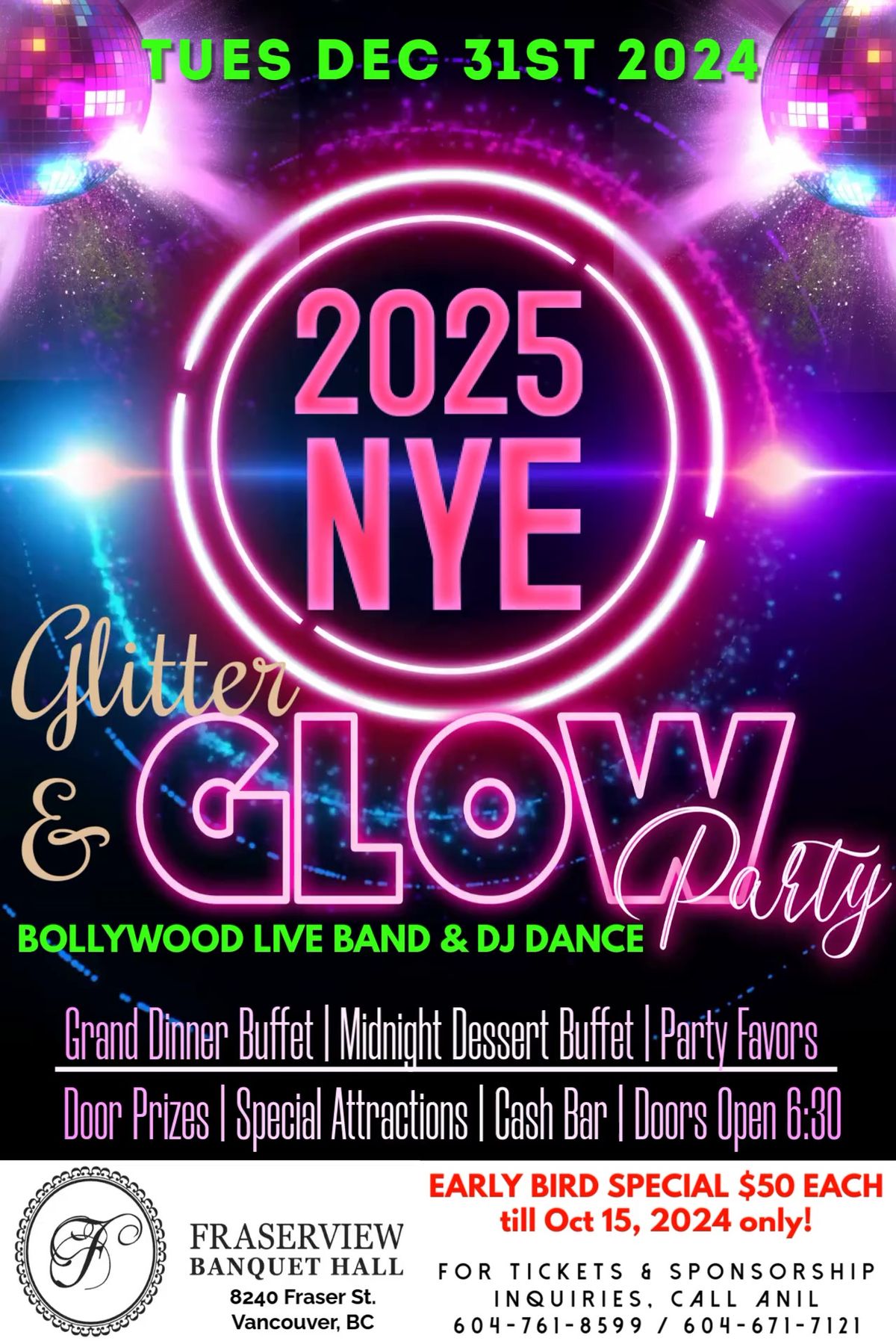 2025 NYE Glitter & Glow Party