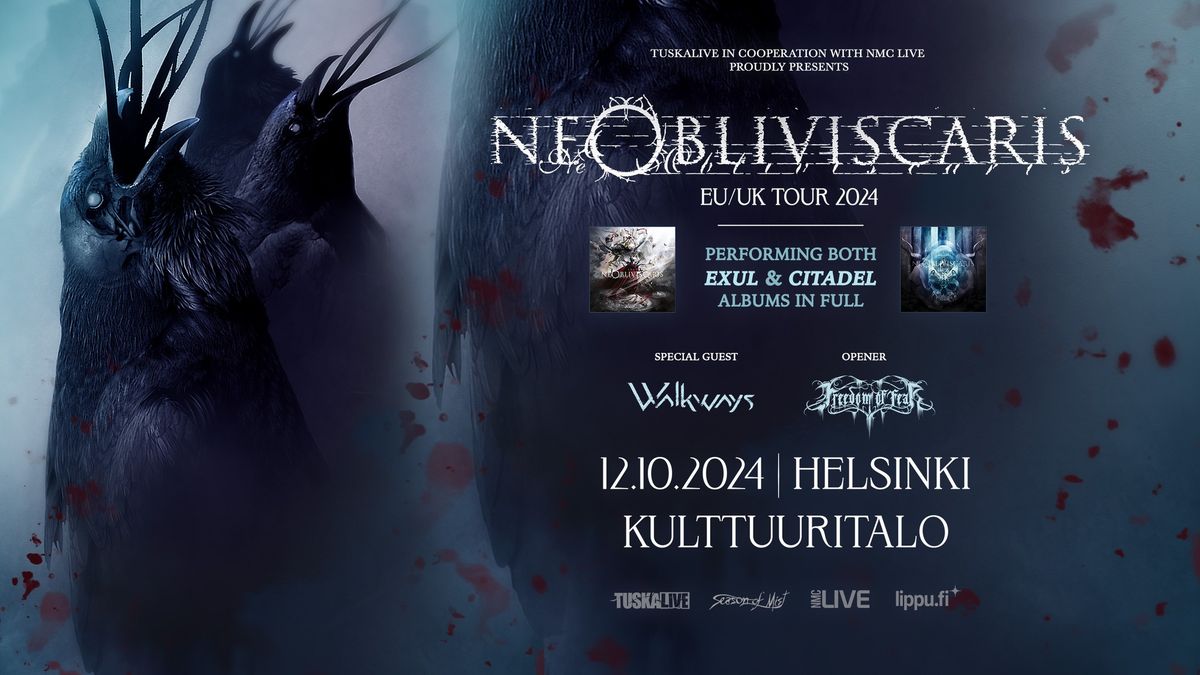 TuskaLive: Ne Obliviscaris, Kulttuuritalo, Helsinki 12.10.2024