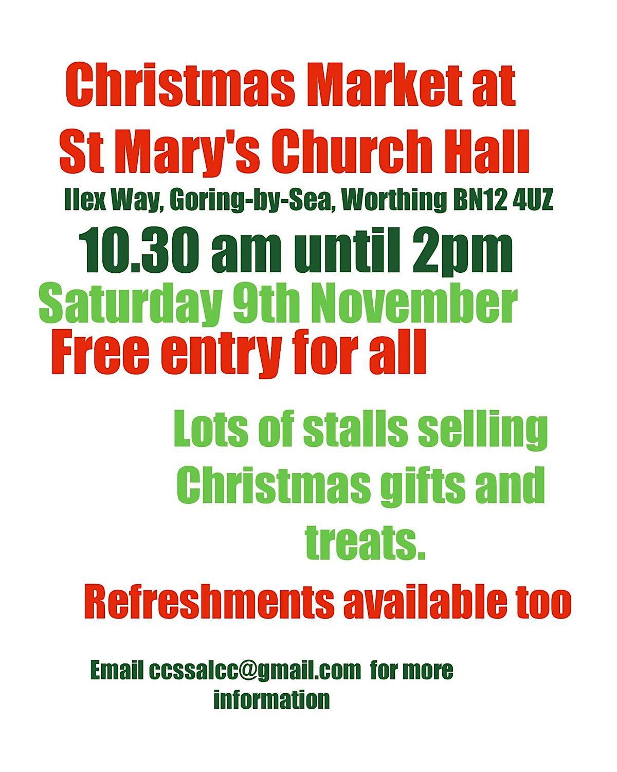 Christmas Market At St Mary's