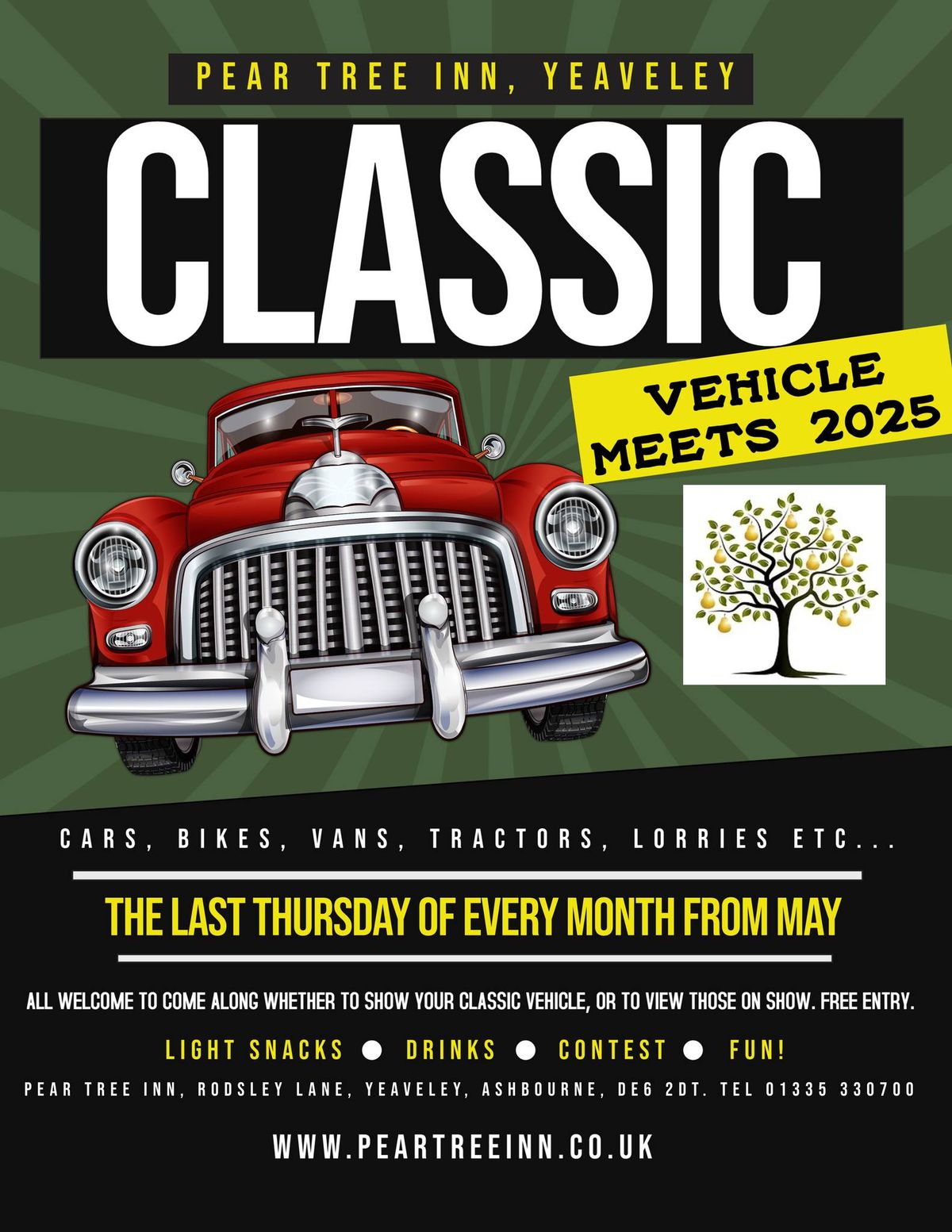 Classic Vehicle Meet - 29th May 2025 6.00pm onwards...