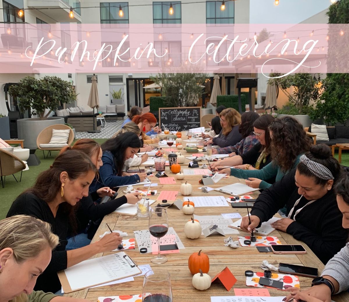 Modern Calligraphy & Pumpkin Lettering for Beginners at Paradise Hills Vineyard