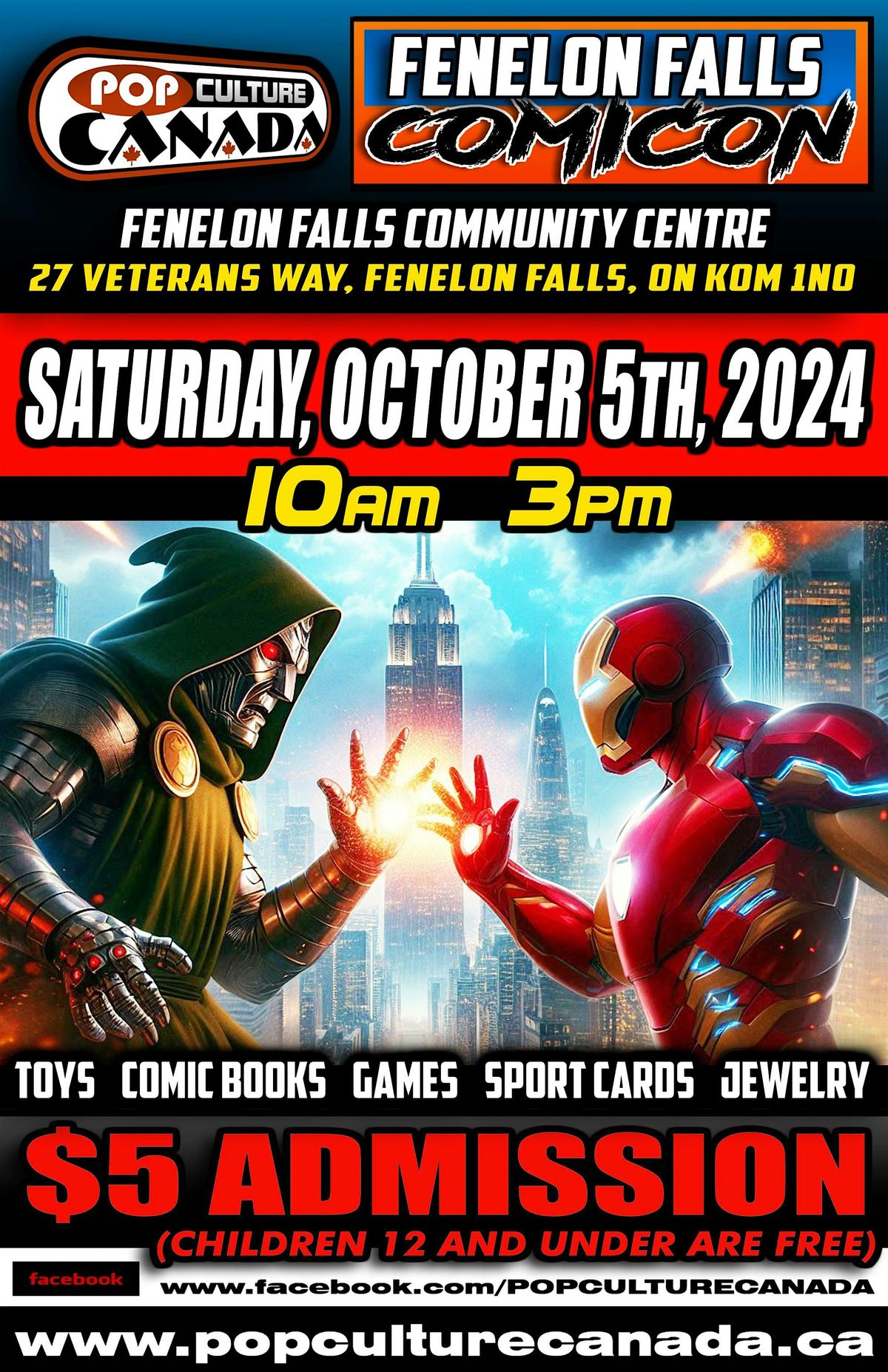 Fenelon Falls ComiCon : October 5th  2024  :  Comic Con