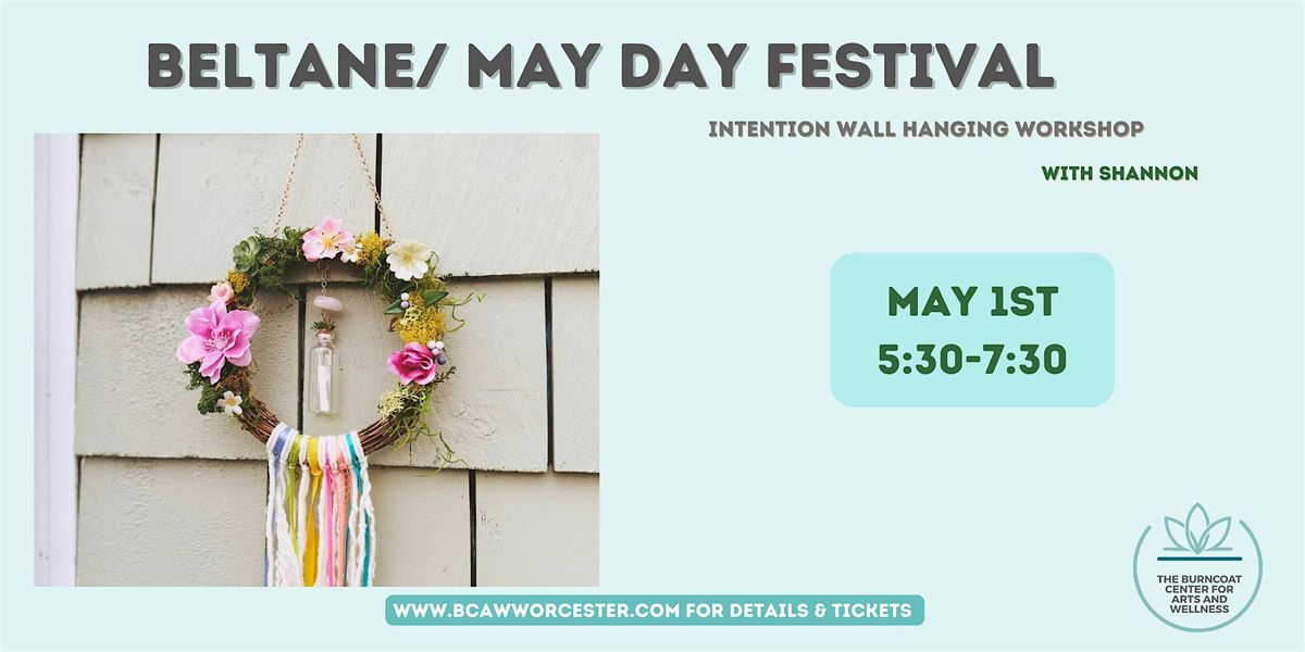 Beltane\/ May Day Intention Wall Hanging Wreath