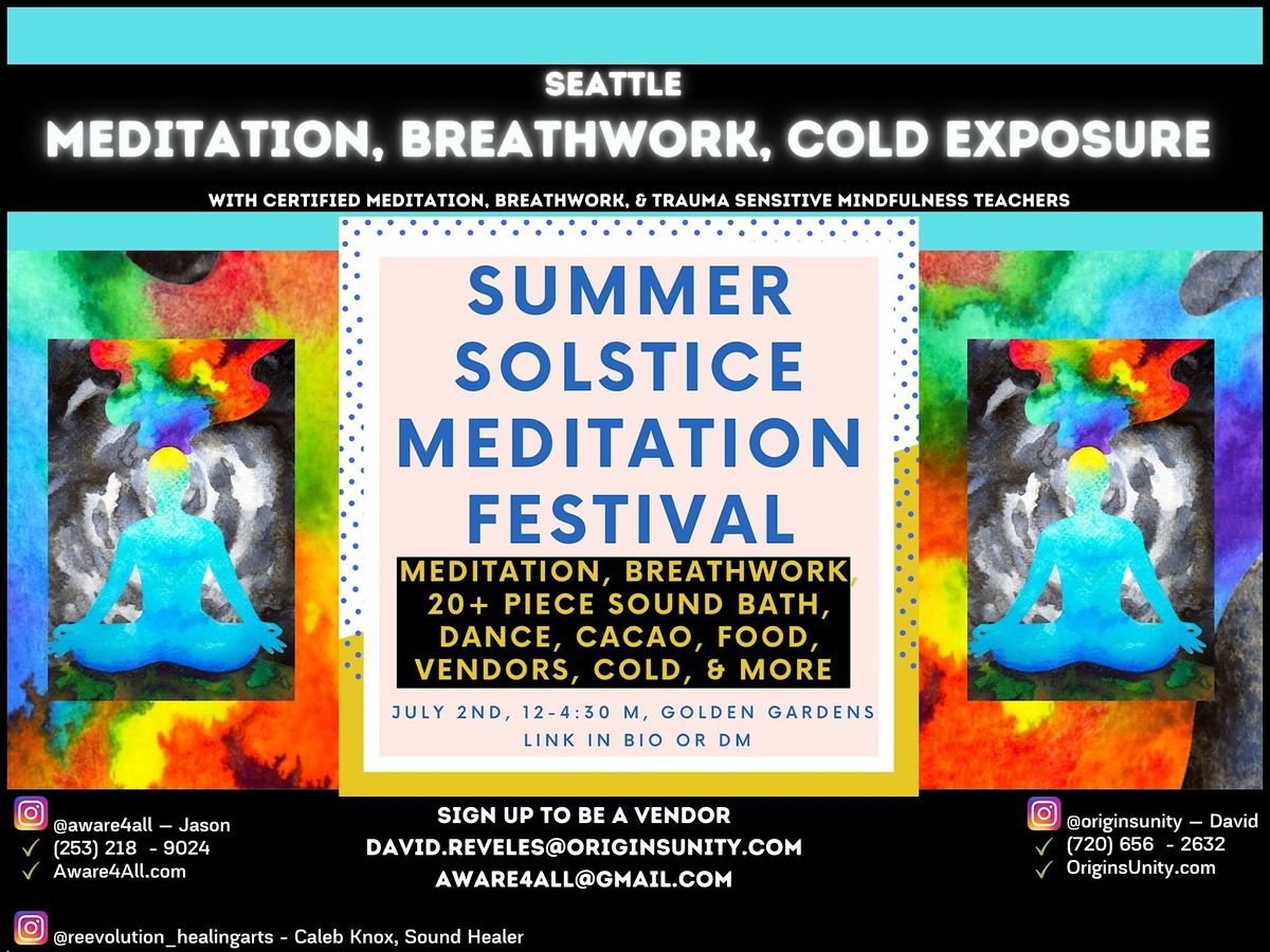 Summer Solstice: Meditation, Breathwork, Cold Plunge, Sound Bath