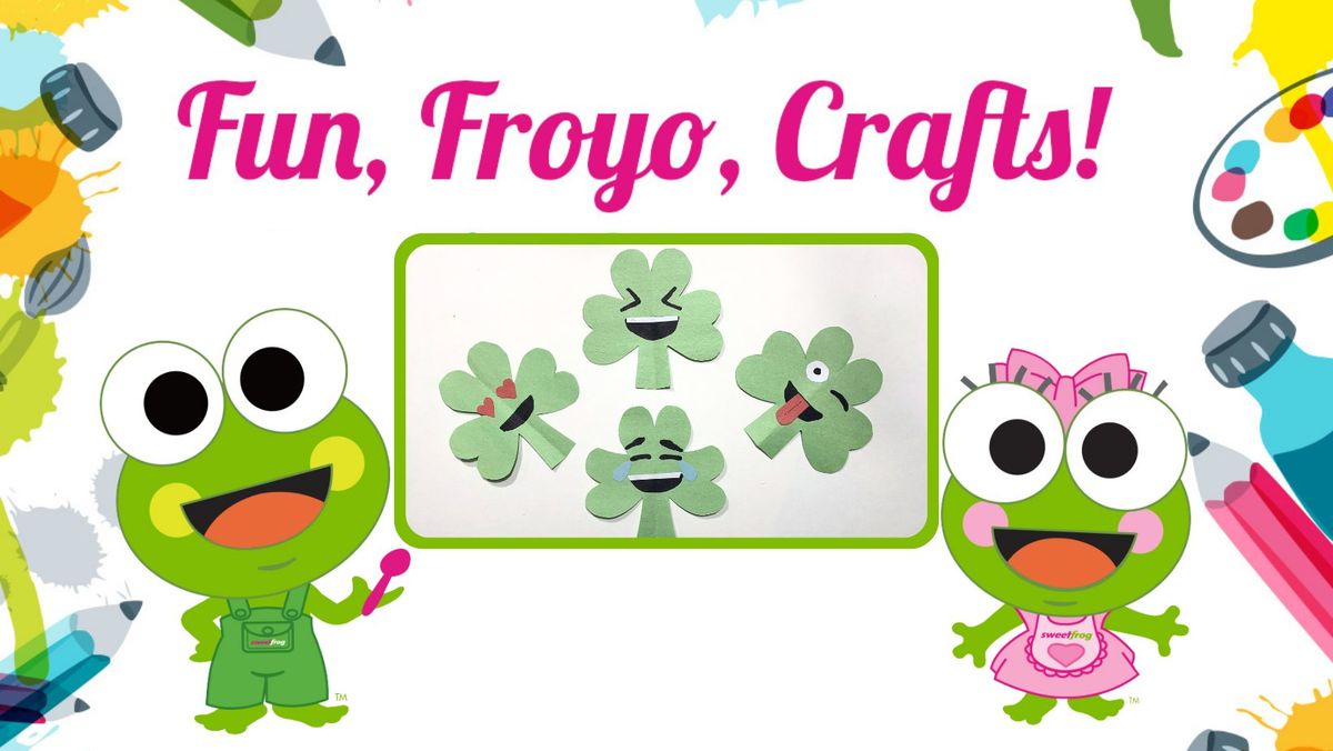 Free Kids Craft Making a Lucky Emoji at sweetFrog Laurel