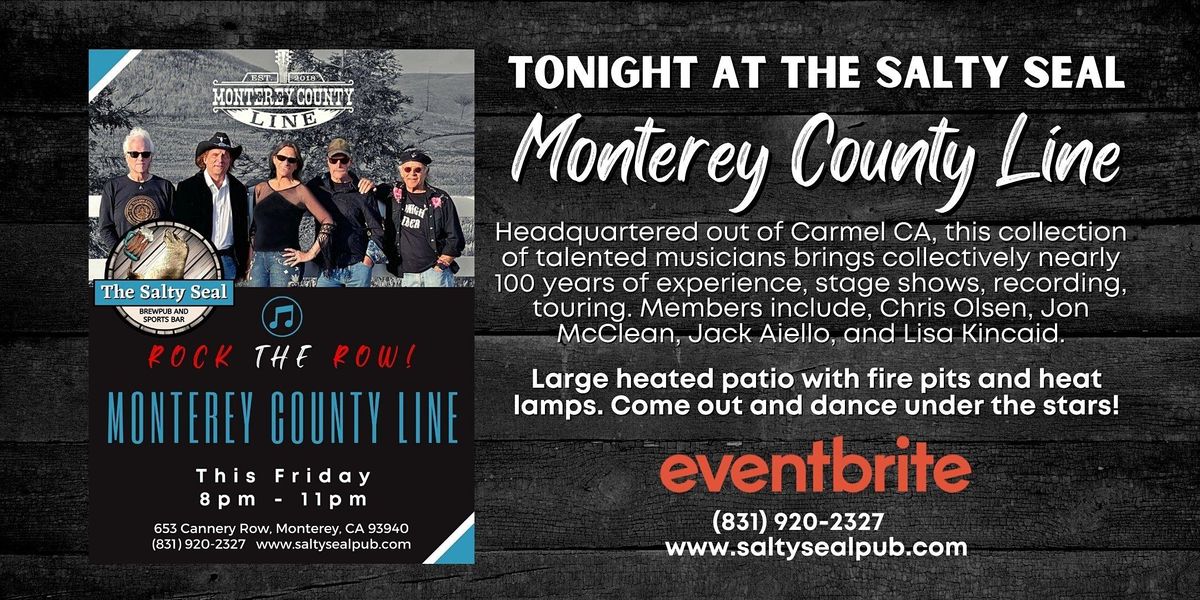 Monterey County Line Tickets, The Salty Seal Brewpub and Sports Bar