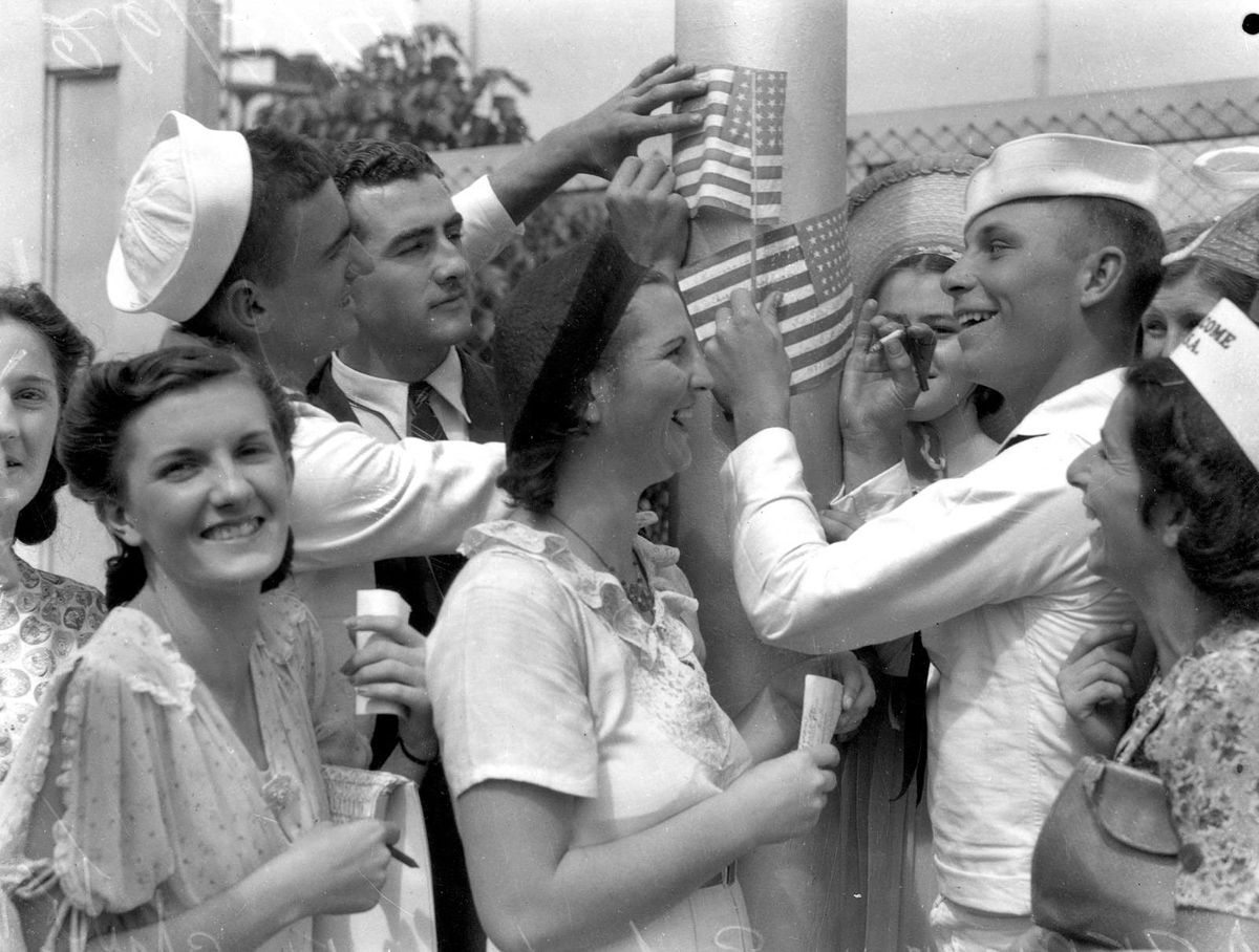 American troops in Queensland during WWII