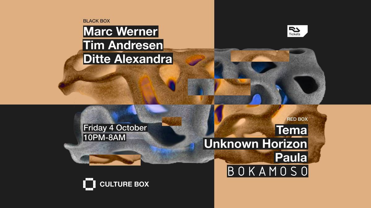 Marc Werner \/ Tim Andresen \/ Ditte Alexandra \/ Bokamoso: Tema \/ Unknown Horizon \/ Paula