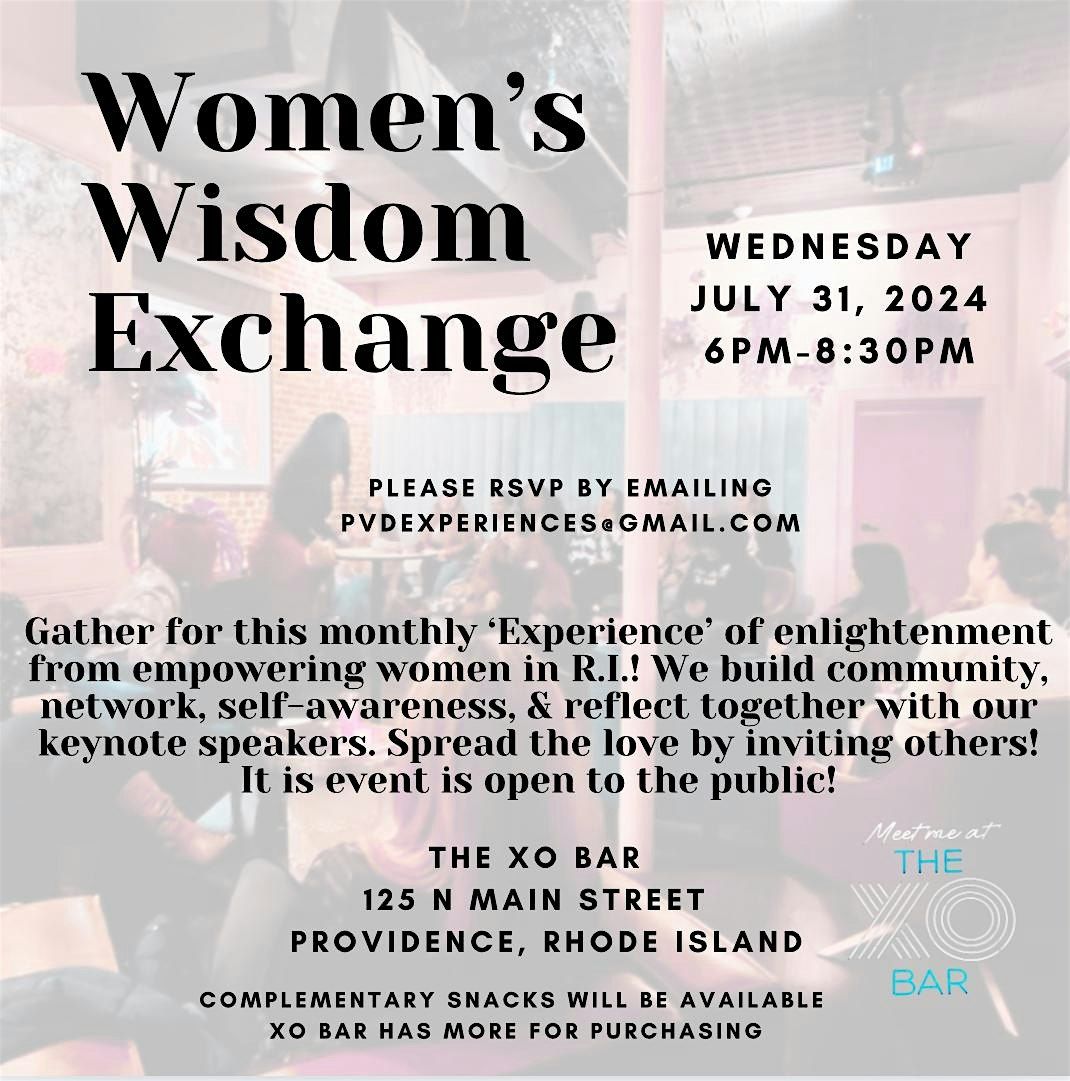 Women\u2019s Wisdom Exchange PVD