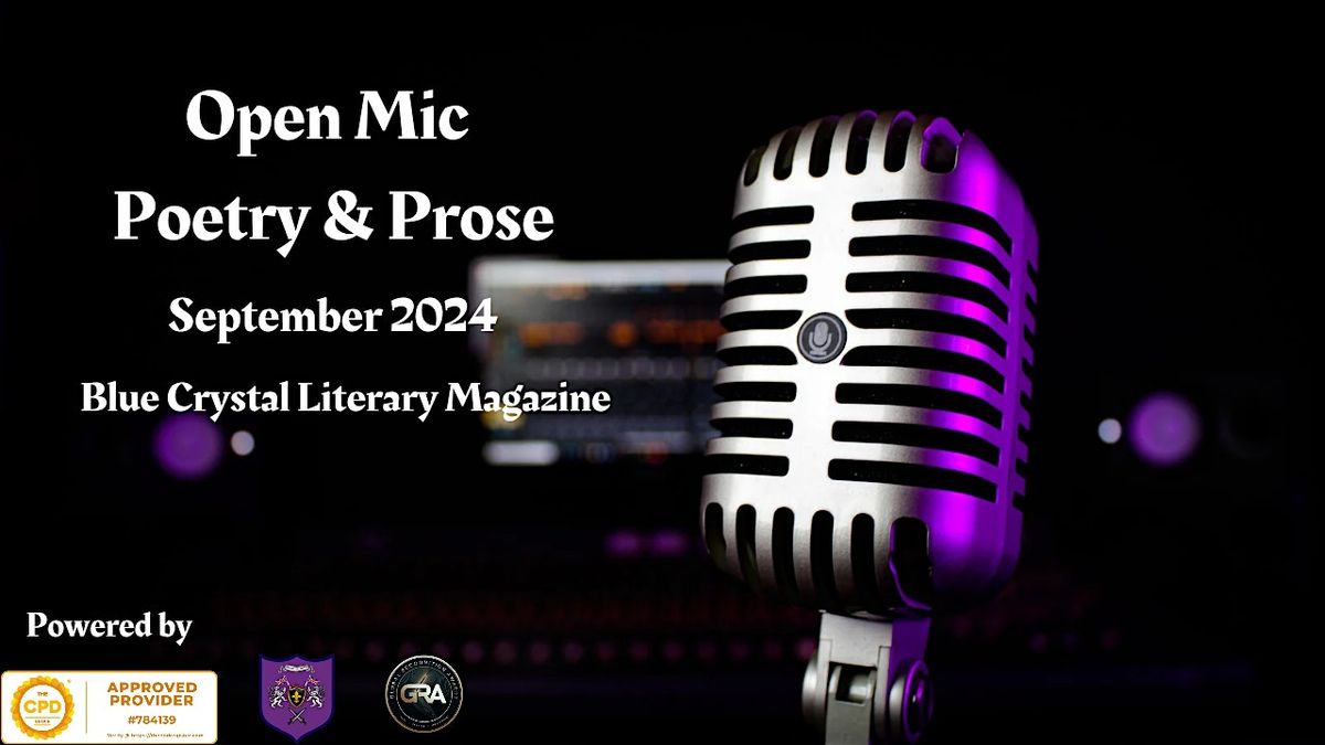 Open Mic \ufe0f Poetry September 2024