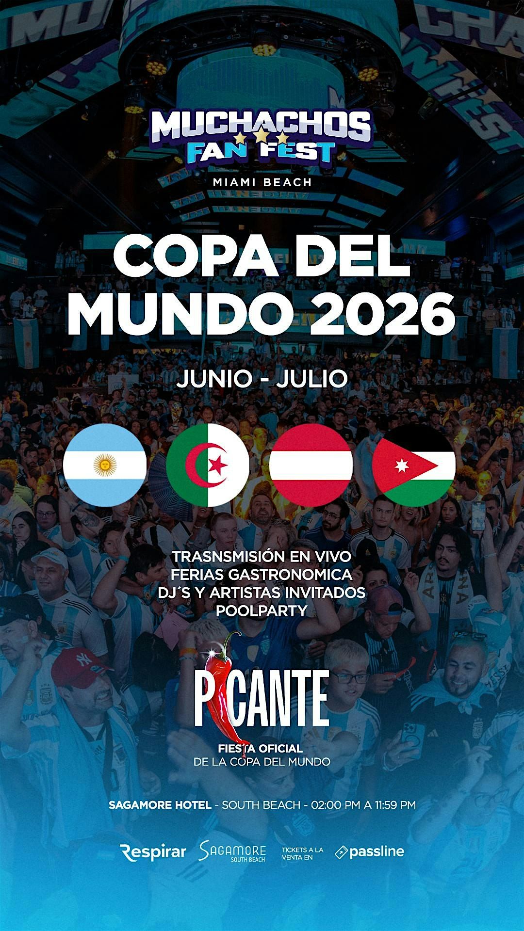 MUCHACHOS FAN FEST - OFFICIAL PRE-PARTY - WORLD CUP 2026