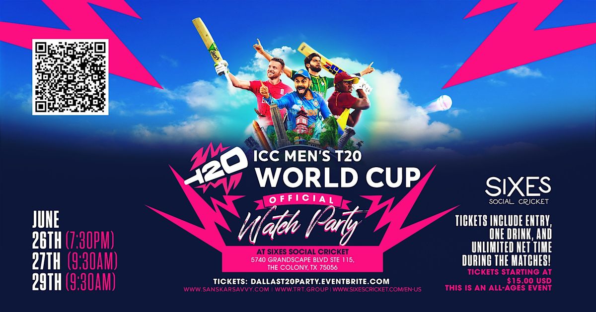 ICC Men's T20 World Cup Official Watch Party Extravaganza!