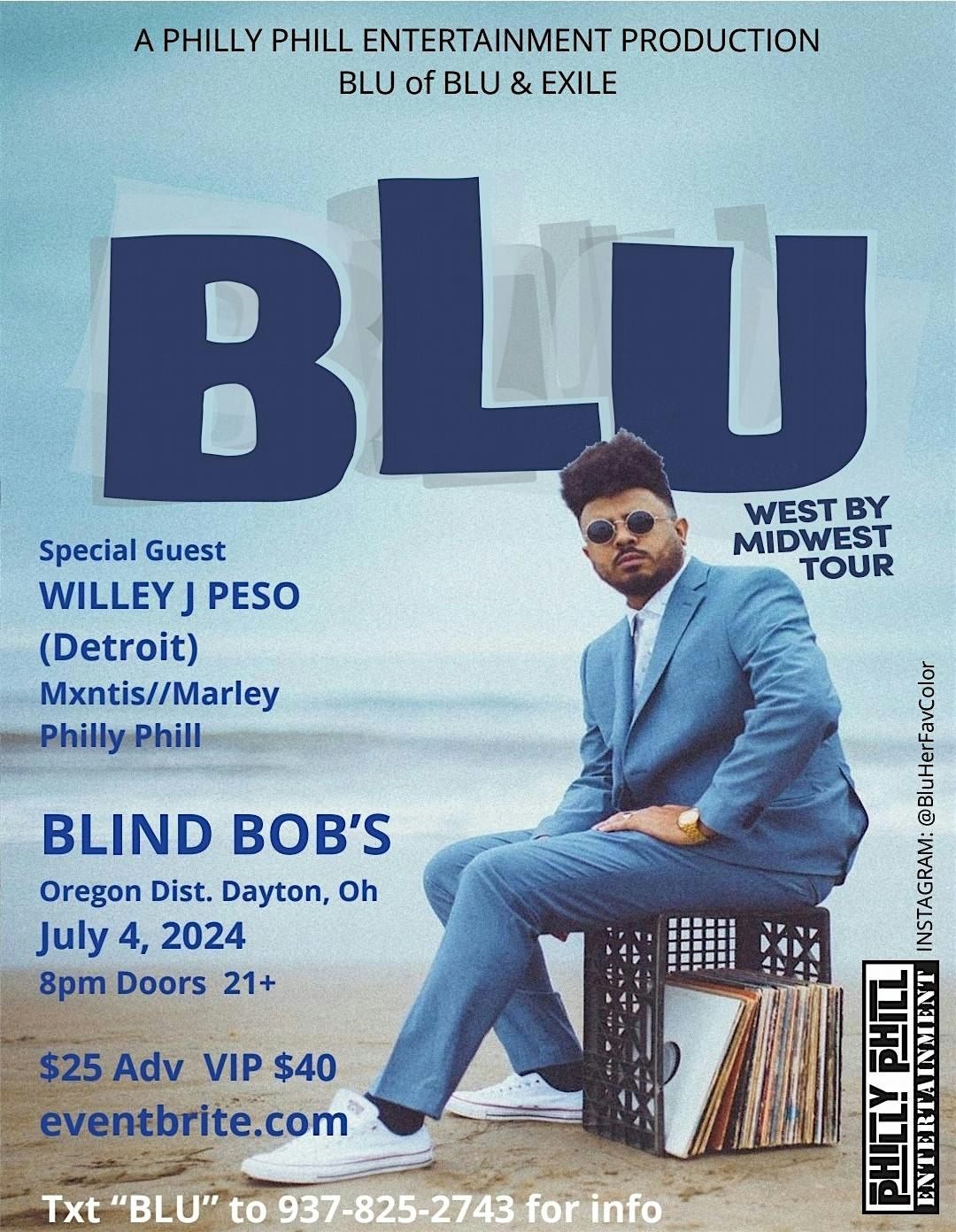 West By Midwest Tour Featuring BLU with special guest Willy J Peso