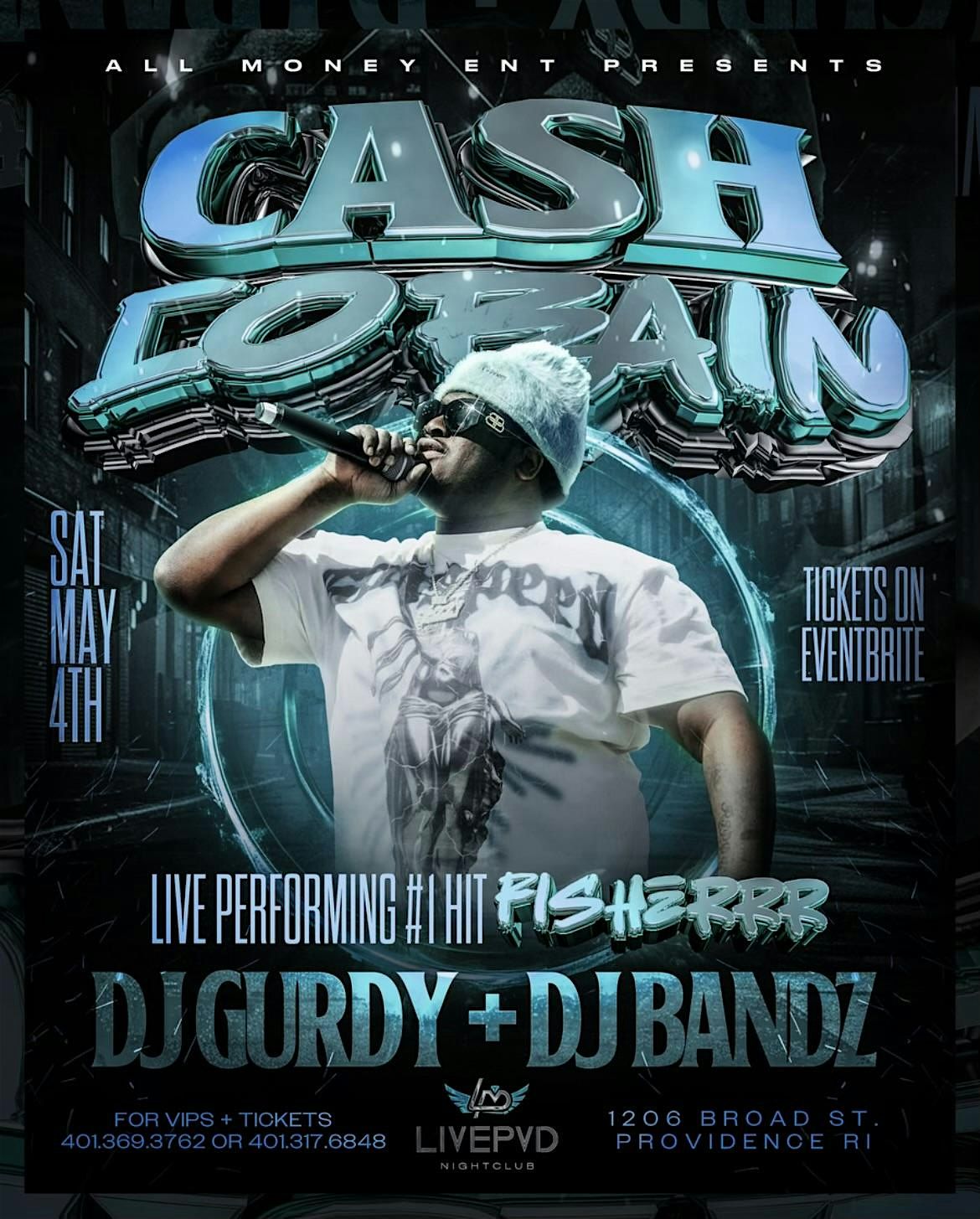 Cash Cobain performing live Slizzy Party PVD